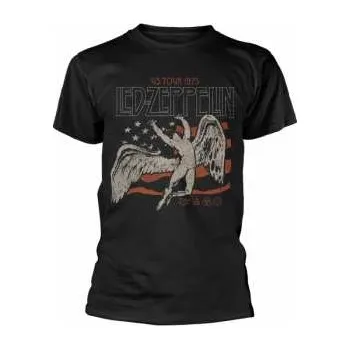 Pánské tričko Merch Led Zeppelin: Tričko Us 1975 Tour Flag S 2022