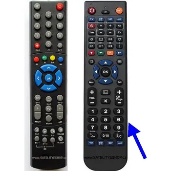 Technisat PVR235 dálkový ovladač náhradní