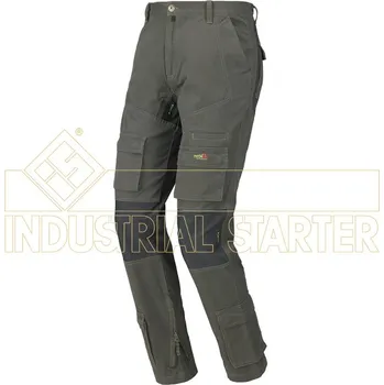 montérky INDUSTRIAL STARTER STRETCH ON pracovní kalhoty monterkové do pasu zelené Velikost: L