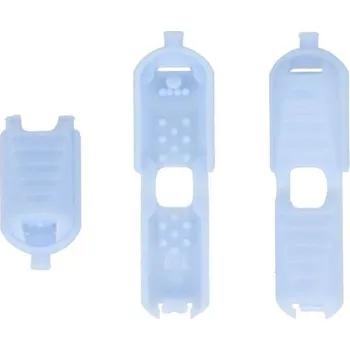 Koncovka zamačkávací malá 15x9mm, barva Modrá sv.