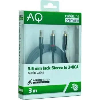 Audio kabel Audiotechnika PX42030 - 3,5 mm Jack - 2 x RCA - 3 m