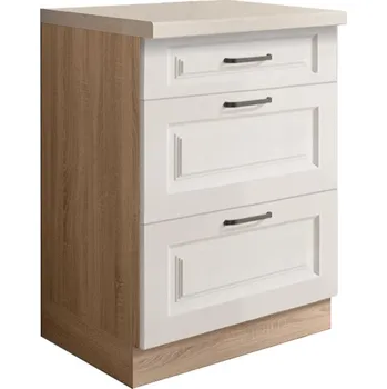 Kuchyňská skříňka Kuchyňská skříňka Smart 10D sonoma/bílá mat