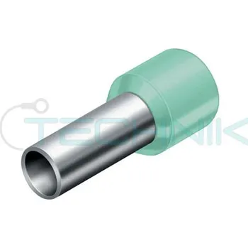 Kabelové oko DI 0,34-6 tyrkys.Dutinka izolovaná,průřez 0,34mm2/délka 6mm,dle DIN46228