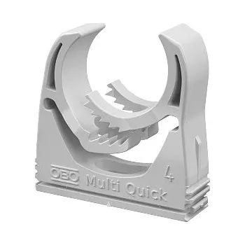 kabelová chránička OBO M-Quick 31-37LGR Příchytka Multi-Quick, 31-37mm, světle šedá Polyamid, PA