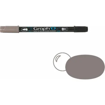 GRAPH'IT Akvarelová fixa GRAPH'O oboustranná Brush & Fine, Warm Grey