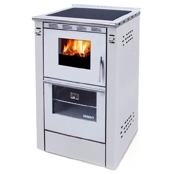 Sporák na tuhá paliva Senko SG-50 Inox Mat
