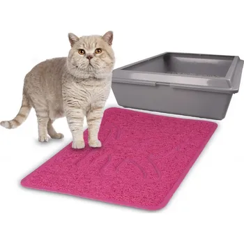 Pro kočku Flamingo Podložka před kočičí toaletu ROSIE fuchsiová 35x48cm