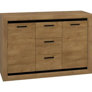 Komoda Komoda 138 Baltica 09 Dub lefkas+černá