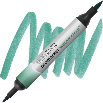Akvarelová fixa WINSOR & NEWTON Promarker Brush & Fine, 522 PHTALO GREEN