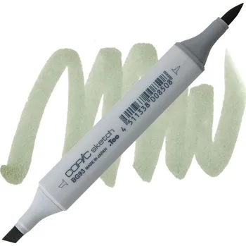 Lihová fixa COPIC Sketch oboustranná Brush & Chisel, BG93 Green gray