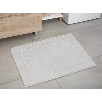 Koupelnová předložka Koupelnová froté předložka copánek sv. béžová – 70x50cm