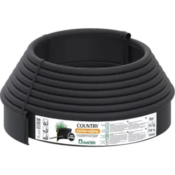 Zahradní obrubník Ohrazení Country černé 10 m