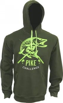 Rybářské oblečení Zfish Hoodie Pike Challenge zelená