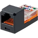 MINI-JACK modul UTP RJ45, Cat5e černý