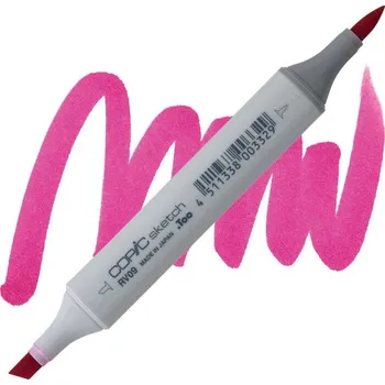 Lihová fixa COPIC Sketch oboustranná Brush & Chisel, RV09 Fuchsia