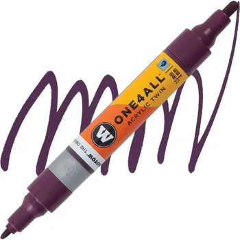 Akrylová fixa MOLOTOW One4All Twin 1,5-4mm, purple violet