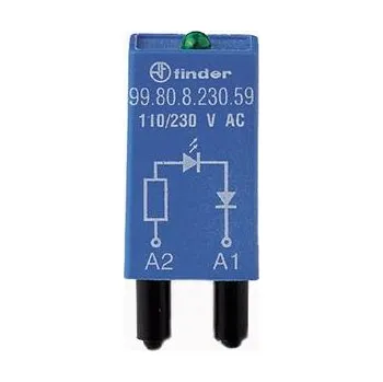 Relé Modul, LED_V, 110-240V AC/DC FINDER 99.80.0.230.98