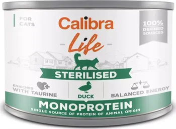 Krmivo pro kočku Calibra Cat Life konzerva Sterilised Duck 200 g