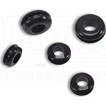 elektrický kabel WAPRO POM-1410 průchodka, otvoru 13,9 mm/kabel 10,5 mm,otevřená,měkčené PVC