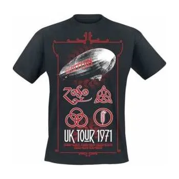 Merch Led Zeppelin: Tričko Uk Tour 1971 L 2019