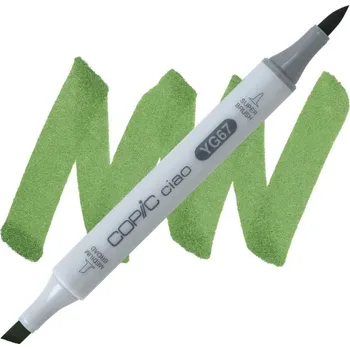 Lihová fixa COPIC Ciao oboustranná Brush & Chisel, YG67 Moss