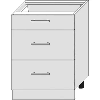 Kuchyňská skříňka Kuchyňská Skříňka Bono D60s/3 bílá alaska/bílá