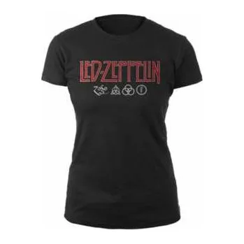 Pánské tričko Merch Led Zeppelin: Tričko Dámské Logo Led Zeppelin & Symbols M 2021