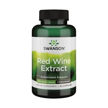 Swanson Red Wine Extract Extrakt z červeného vína 90 ks, kapsle, 500 mg