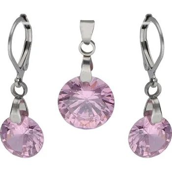 Souprava šperků Doria Set šperků z oceli stříbrný K194