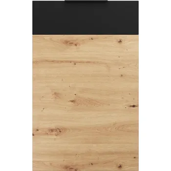 Kuchyňská skříňka Dvířka pro myčku Elena 45 Pu dub artisan/černá