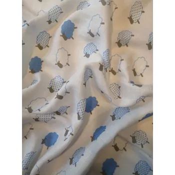 Prem Bavlněná tetra osuška Beránek modrá 90/100