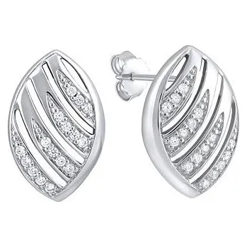 Módní doplněk Stříbrné náušnice na puzety FW8757E