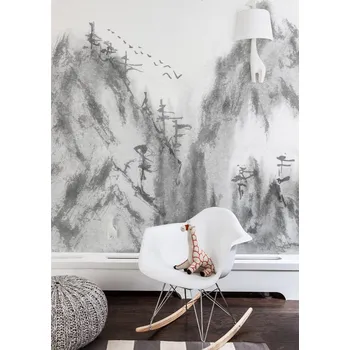 Tapeta Coloray Fototapeta Mlhavý vrchol Mount Chan Tengri Samolepící Fototapeta Vliesová 250 x 250 cm coloraydecor-f-as-127968167