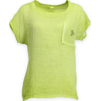 Dámské tričko Halenka krátký rukáv 41004 Itálie barva: zelená světlá