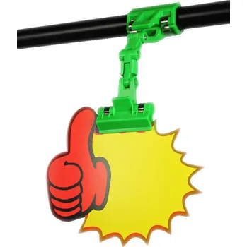 Etiketovací kleště Memo clip, držák na cenovky kloubový zelený (MC22G)