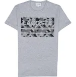 LACOSTE Logo tričko M Šedá