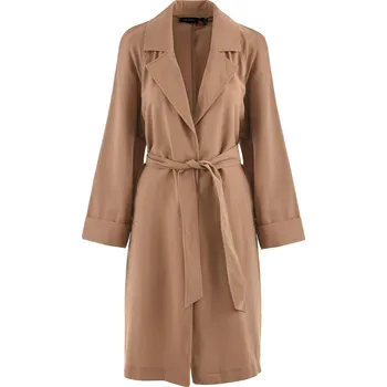 Dámský kabát LEHKÝ BÉŽOVÝ KABÁT Vero Moda