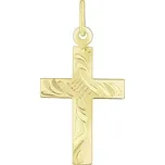 Zlatý přívěsek křížek Eve SILVEGOB11434GY