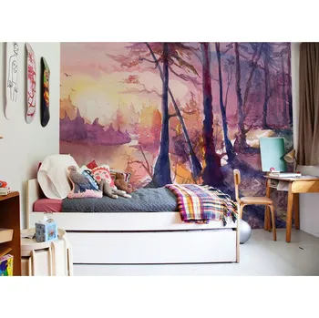 Tapeta Coloray Fototapeta Podzimní les při východu slunce Samolepící Fototapeta Vliesová 250 x 250 cm coloraydecor-f-ss-673755952