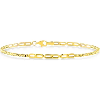 Náramek Lillian Vassago Celozlatý designový náramek s kuličkami LLV06-GB019