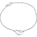 Stříbrný náramek dvojité srdce ZTJ3J72001