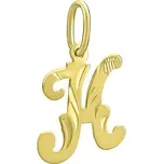 Zlatý přívěsek písmeno K SILVEGOBG10289K