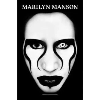 Nášivka Merch Marilyn Manson: Textilní Plakát Defiant Face