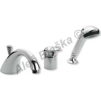 Vodovodní baterie PAINI - Itálie | GEOS LUXUS 65.118 páková stojánková vanová tříotvorová (vodovodní baterie) - CHROM GLUX65.118