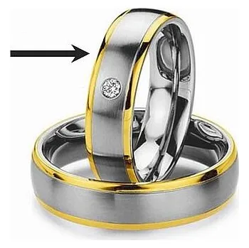 Prsten Prsten z chirurgické oceli - snubní - pro ženy RC2044-Z velikost obvod 57 mm RC2044-Z-obvod 57 mm