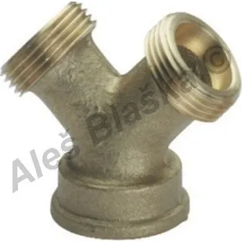 Rozdvojka pro připojení hadic mosazná - rozbočení A026