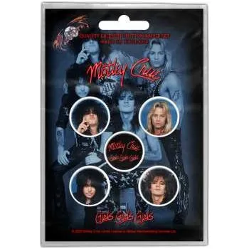 Merch Mötley Crüe: Sada Placek Girls, Girls, Girls