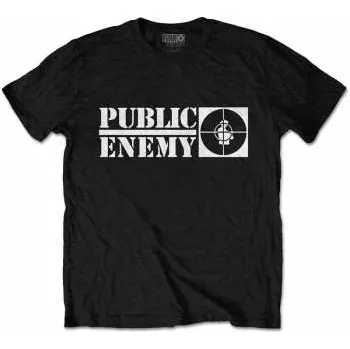 Pánská móda Merch Public Enemy: Tričko Crosshairs Logo Public Enemy L