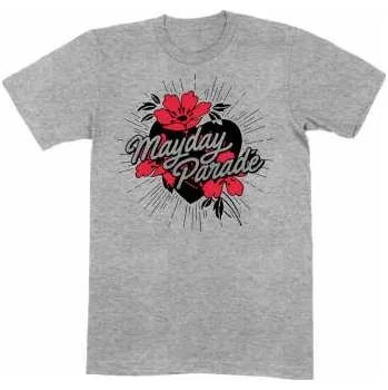 Pánské tričko Merch Mayday Parade: Tričko Heart And Flowers S