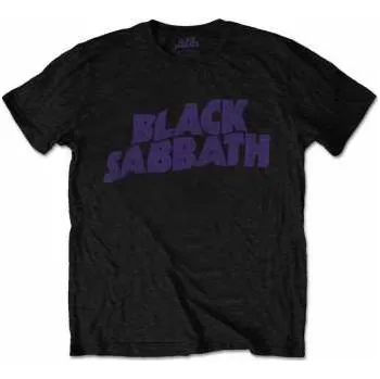 Pánské tričko Merch Black Sabbath: Tričko Wavy Logo Black Sabbath Vintage L